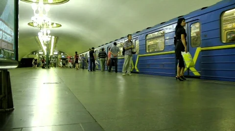 Underground station Stock Footage 784010