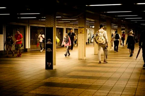 Underground station Stock Photos