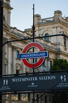 Underground Station Sign Stock Photos