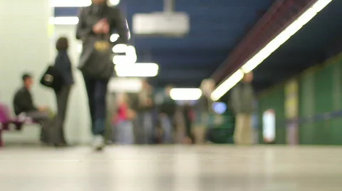 Underground station timelapse Video stock 744244