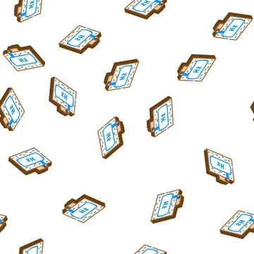 Underground storage hydrogen isometric icon seamless pattern Stock Illustration