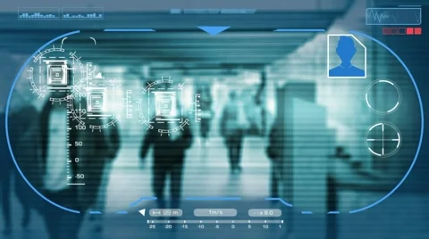 Underground - Technology - digital interface - graphics - blue - HD Stock Footage