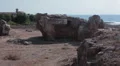 Underground tombs are carved out of solid rock. Pafos, Cyprus HD Footage