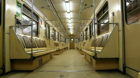Underground train Stock Footage 34527098