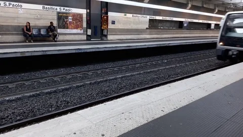 Underground Train Stock Footage 77923589