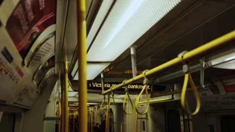 Underground Train running top view Stock Footage 318233882