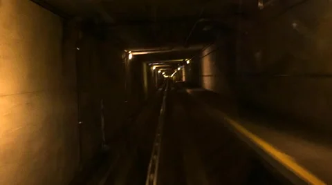 Underground Train Timelapse Stock Footage 68801588