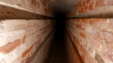 Underground tunnel in the bunker Stock Footage 103478882