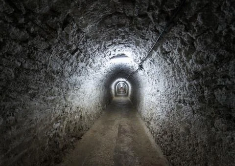 Underground tunnel Foto stock