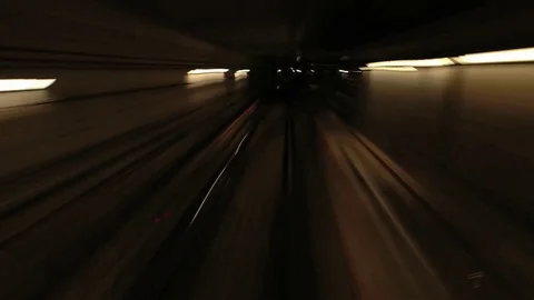 Underground Tunnel Timelapse Stock Footage 95332074