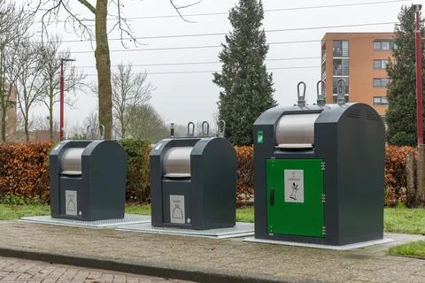Underground waste bin Stock Photos