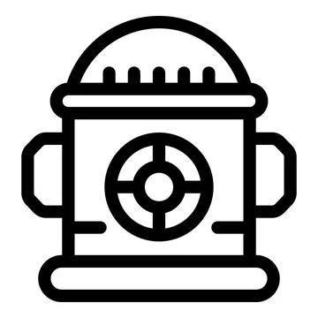 Underground water valve box access point for irrigation system Stock Illustration