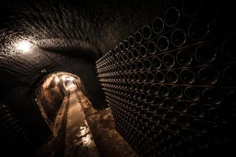 Underground Wine Cellar Stock Photos