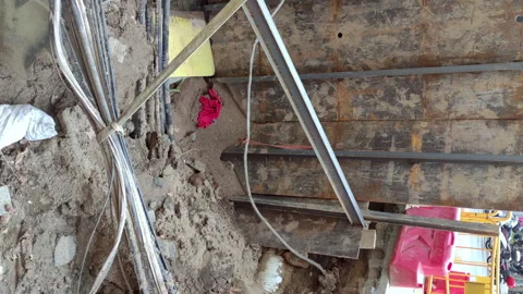 Underground  works.Smooth camera movement: Pan Right. 库存影片 329507258