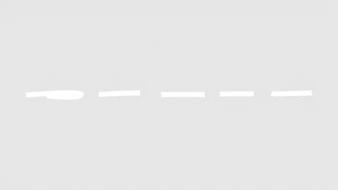 Underline dotted line scribbles graphic animation. Alpha channel Video stock 312271273