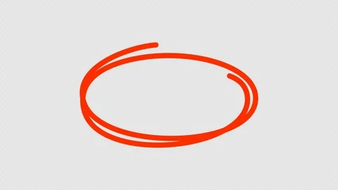 Underline round scribbles graphic animation. Alpha channel 스톡 동영상 312271222
