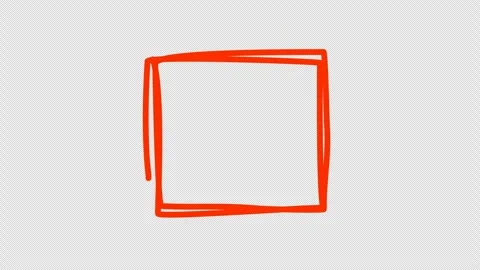 Underline square scribbles graphic animation. Alpha channel 스톡 동영상 312271387
