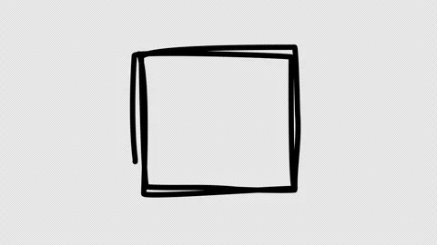 Underline square scribbles graphic animation. Alpha channel Stock Footage 312271402