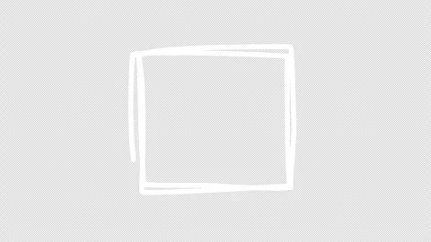Underline square scribbles graphic animation. Alpha channel Video stock 312271406