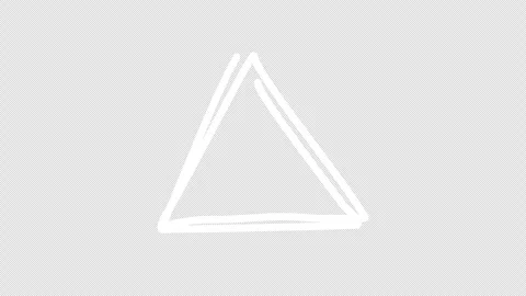 Underline triangle scribbles graphic animation. Alpha channel Stock Footage 312271423