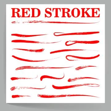 Underlines Lettering Lines Set Isolated On White Background. Vintage Elements Stock Illustration