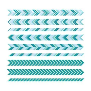 Underlines. Universal underscore lines. Geometric decorative ele 库存插图