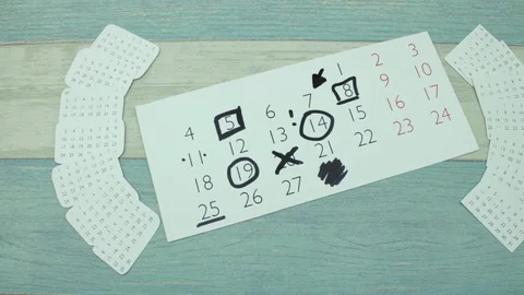 Underlining of number on the calendar Stock Footage 87062529