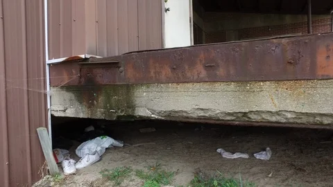 Underneath Loading Dock Stock Footage 101175012