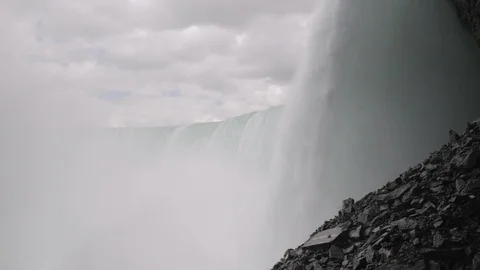 Underneath Niagara Falls Stock Footage 91734133
