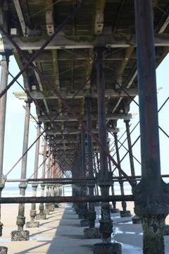 Underneath the pier Stock-Fotos