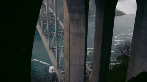 Underneath the Rainbow Bridge 2 Stock Footage
