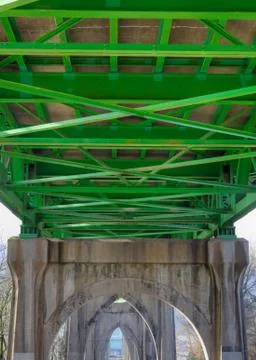 Underneath st. johns bridge Stock Photos