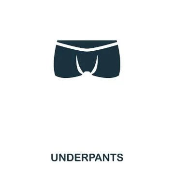 Underpants icon. Flat style icon design. UI. Illustration of underpants icon Stock Illustration