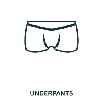 Underpants icon. Flat style icon design. UI. Illustration of underpants icon Stock Illustration