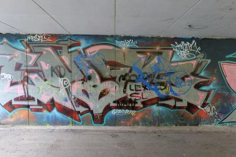 Underpass Graffiti Stock Photos