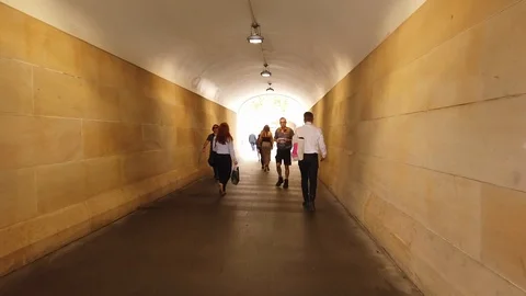 Underpass at Sydney Metro Station Exit Video stock 125356917