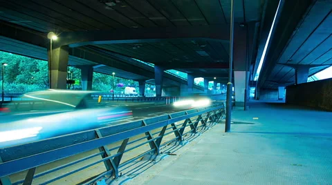 Underpass traffic Video stock 41403578