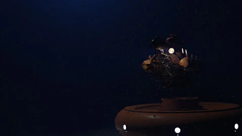 Undersea Station Retrieval Stock Footage 247574645