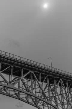 Underside of the Aurora Bridge - Seattle Stock Photos