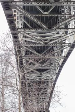 Underside of the Aurora Bridge - Seattle Stock Photos
