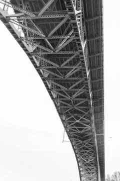 Underside of the Aurora Bridge - Seattle Stock Photos