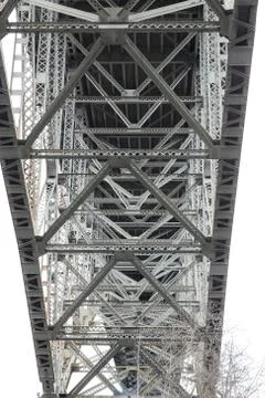 Underside of the Aurora Bridge - Seattle Stock Photos
