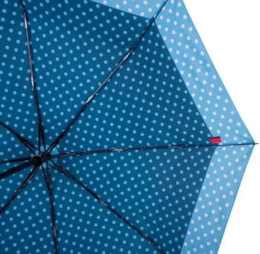 Underside of Blue umbrella Stock Photos