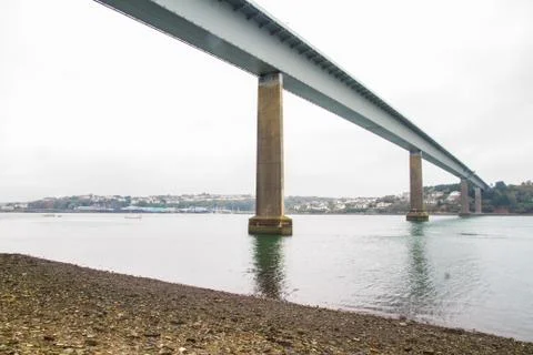 Underside of the Cleddau Bridge Stock Photos