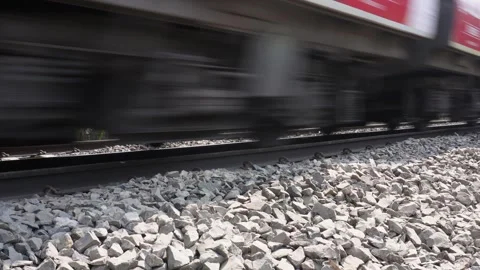 Underside Moving Train Car Stock Footage 336429829