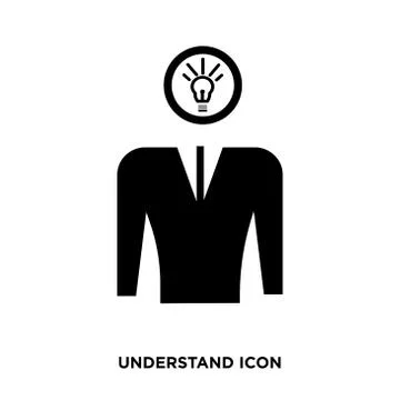 Understand icon vector Stock Illustration