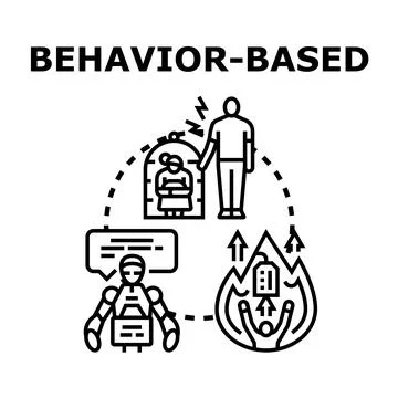 Understanding behavior based analytics and control Stock Illustration