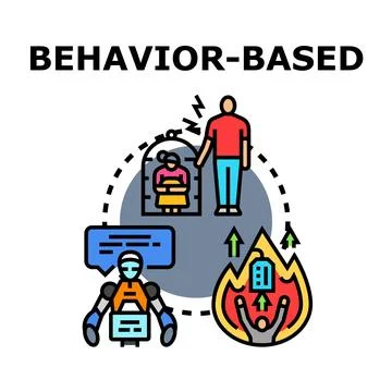Understanding behavior based analytics and control Stock Illustration
