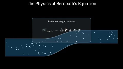 Understanding the Bernoulli's Equation 스톡 동영상 335764555