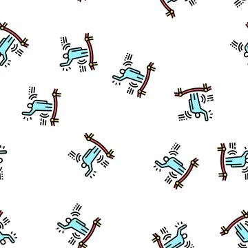 Understanding body language soft skill vector seamless pattern Stock Illustration